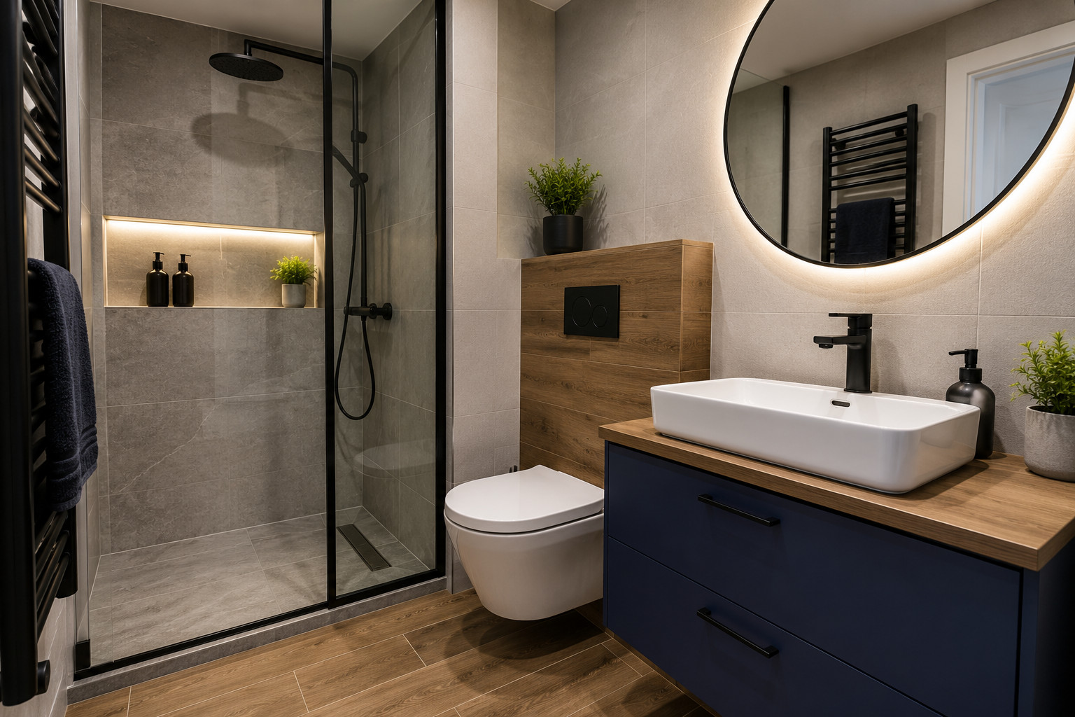 Modern bathroom renovation